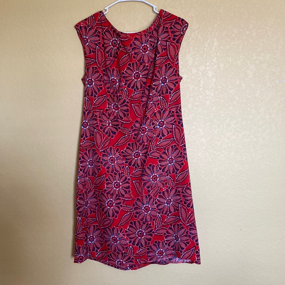 DB Established 1962 Red and Blue Dress